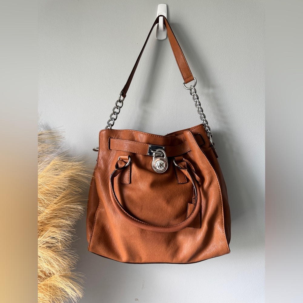 Michael Kors Tan Leather Shoulder Bag